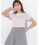 ショート丈刺繍ロゴTシャツオーガニックコットン