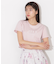 ショート丈刺繍ロゴTシャツオーガニックコットン