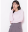 ミニブークレーケーブルニット