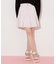 ボックスプリーツデニムミニスカート
