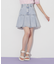 ボックスプリーツデニムミニスカート