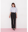 ハイウエストセンタープレスフレアパンツ