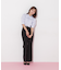ハイウエストセンタープレスフレアパンツ