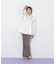 ハイウエストセンタープレスフレアパンツ