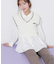 ベスト付きチュニック丈ブラウス