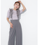 フリルサス付きワイドパンツ