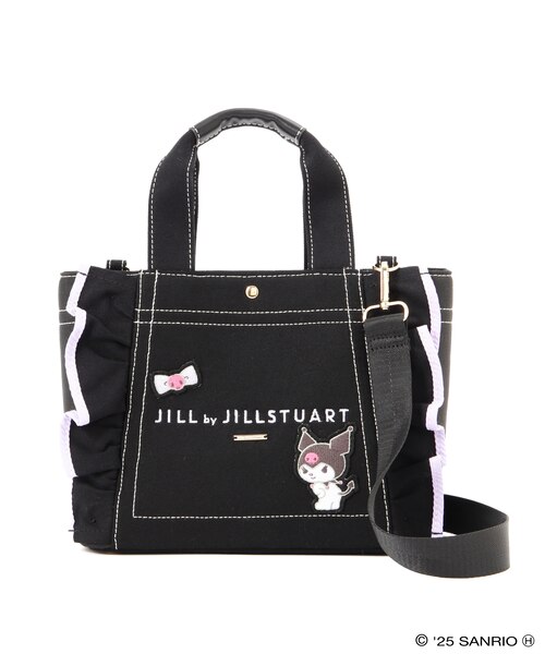 JILL by JILL STUART クロミ フリルトートバッグ 黒 サンリオ クロミ×フリルトートバッグ｜ジルバイジルスチュアートの通販｜&mall
