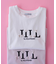 オーガニックコットンビジューロゴTシャツ