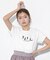 オーガニックコットンビジューロゴTシャツ