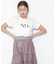 オーガニックコットンビジューロゴTシャツ