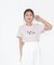 オーガニックコットンビジューロゴTシャツ