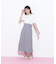 パールミニロゴパフスリーブニットトップス