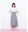 パールミニロゴパフスリーブニットトップス