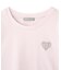 クロップドハート刺繍Tシャツ