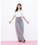ビジュートッピングデニムパンツ