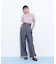 ダブルウエストワイドパンツ