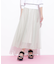 シャイニーレースフレアスカート