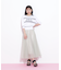 シャイニーレースフレアスカート