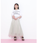 シャイニーレースフレアスカート