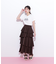 アシメティアードロングスカート