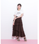 アシメティアードロングスカート