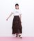 アシメティアードロングスカート