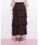 アシメティアードロングスカート