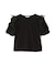 袖ボリュームリボンTシャツ