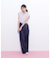 ウエストリボン開襟シャツ