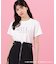 ＜マイメロディ＆クロミコラボ＞オーガニックコットン刺繍ロゴTシャツ