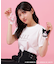 ＜マイメロディ＆クロミコラボ＞オーガニックコットン刺繍ロゴTシャツ