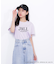 ＜マイメロディ＆クロミコラボ＞オーガニックコットン刺繍ロゴTシャツ