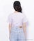 ＜マイメロディ＆クロミコラボ＞オーガニックコットン刺繍ロゴTシャツ