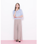 細ベルト付きワイドパンツ
