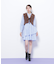 リボン付きボアベスト