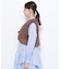 リボン付きボアベスト