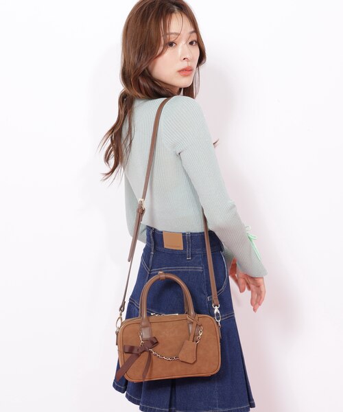 【美品】ジルスチュアート✖️美女と野獣✖︎ディズニー　ミニボストンバック【希少】 チャーム付きミニボストン｜ジルバイジルスチュアートの通販