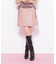 フェイクレザープリーツミニスカート