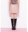 フェイクレザープリーツミニスカート