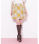 ループヤーンチェックミニスカート