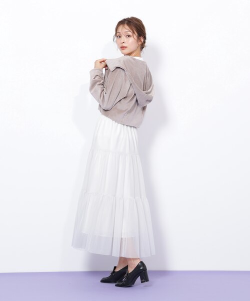 ベロアフーディ｜ジルバイジルスチュアートの通販｜&mall（アンド