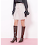 ボックスプリーツデニムミニスカート