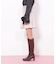 ボックスプリーツデニムミニスカート