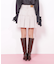 ボックスプリーツデニムミニスカート