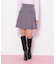 ＜セットアップ対応＞ベルト付ベーシックツイルミニスカート