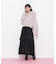 フェイクファー付きニットパーカー