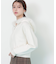 フェイクファー付きニットパーカー