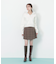 フェイクファー付きニットパーカー