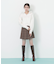 フェイクファー付きニットパーカー