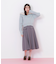 フェイクファー付きニットパーカー
